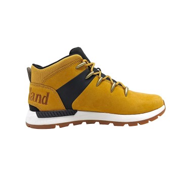 TIMBERLAND SPRINT TREKKER MID LACE UP SNEAKER WHEAT NUBUCK TB0A6DQDEJS1-EJS Mustard
