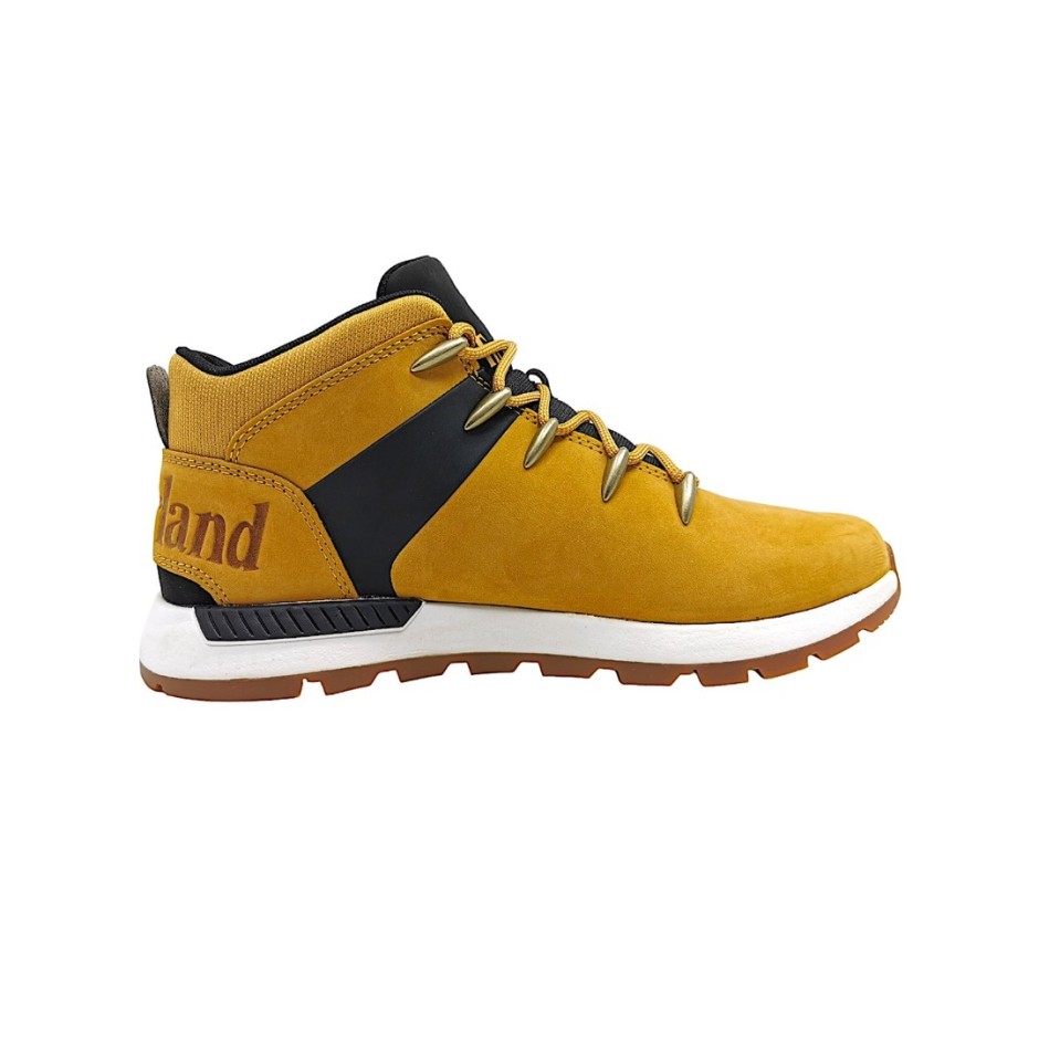 TIMBERLAND SPRINT TREKKER MID LACE UP SNEAKER WHEAT NUBUCK TB0A6DQDEJS1-EJS Mustard