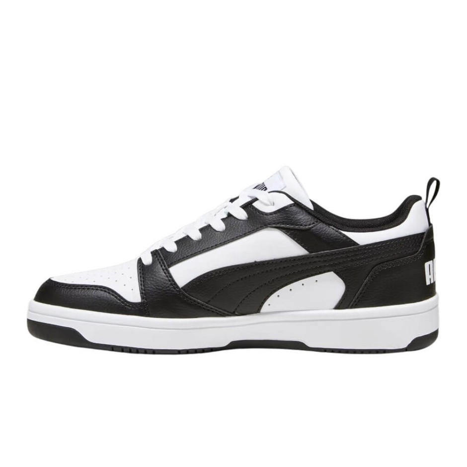 Puma Rebound V6 Low Λευκό-Μαυρο - Ανδρικά Παπούτσια