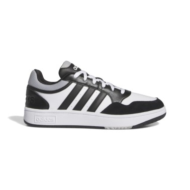 Ανδρικά Sneakers Λευκά-Μαύρα - adidas Sportswear Hoops 3.0