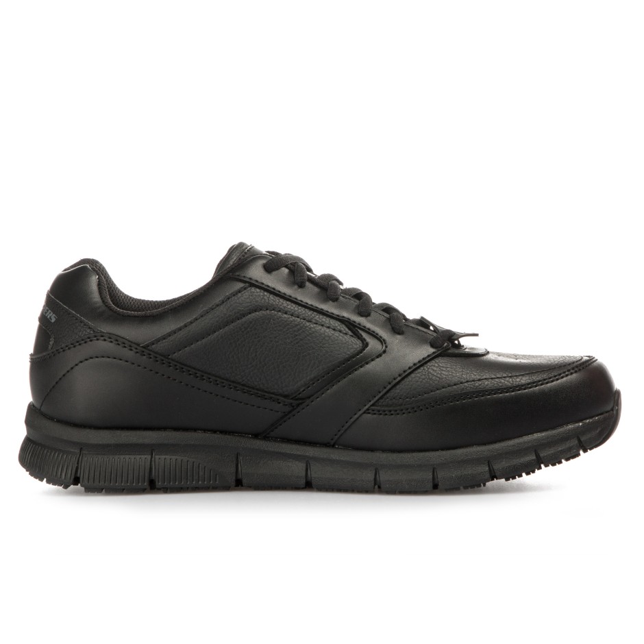 SKECHERS WORK RELAXED FIT NAMPA SR 77156 BLK Black