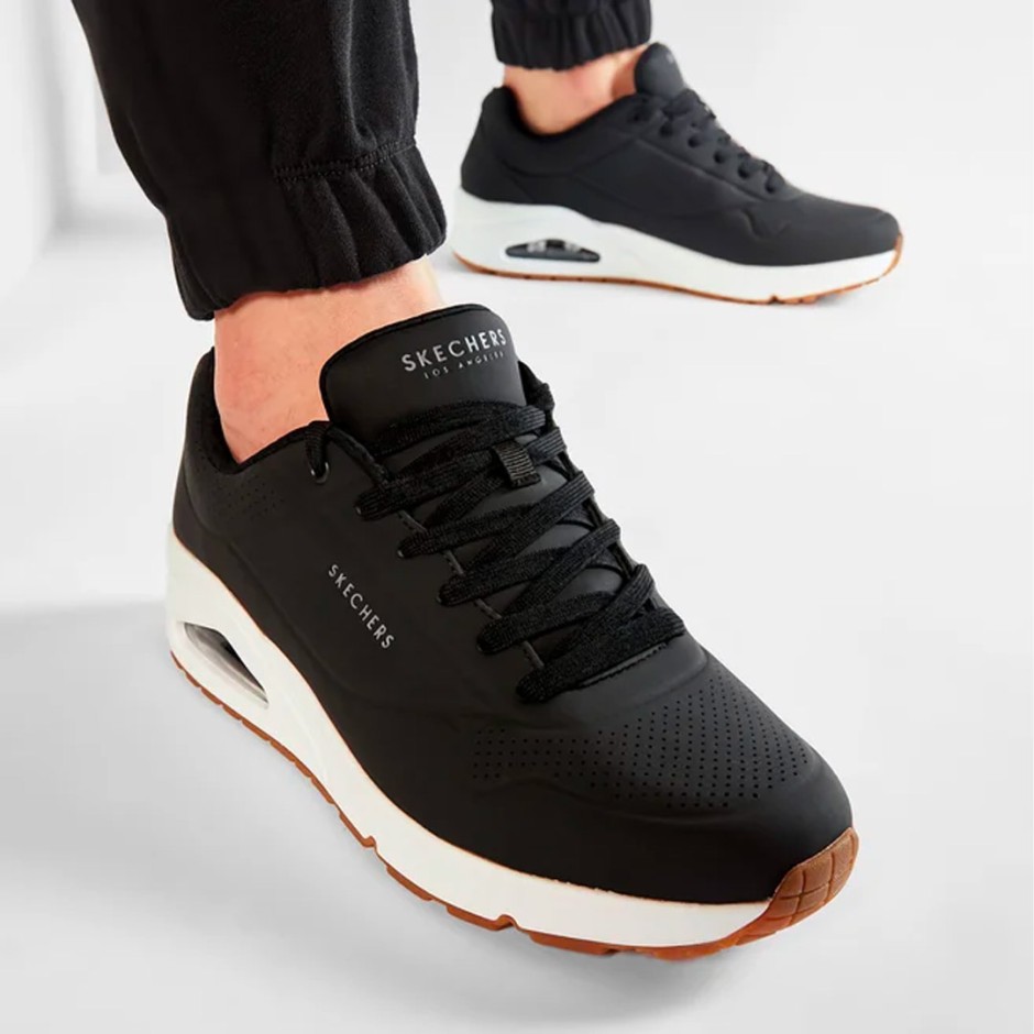 Ανδρικά Sneakers Μαύρα - Skechers Stand On Air