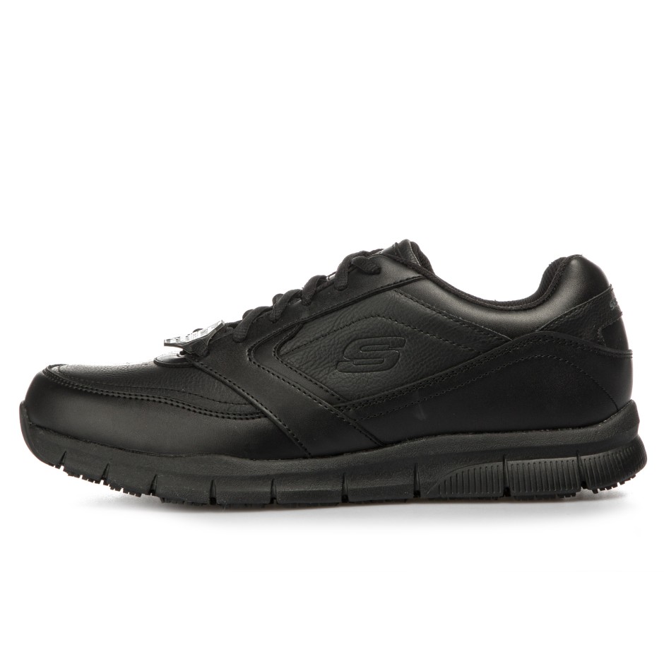 Ανδρικά Sneakers Μαύρα - Skechers Work Relaxed Fit: Nampa SR