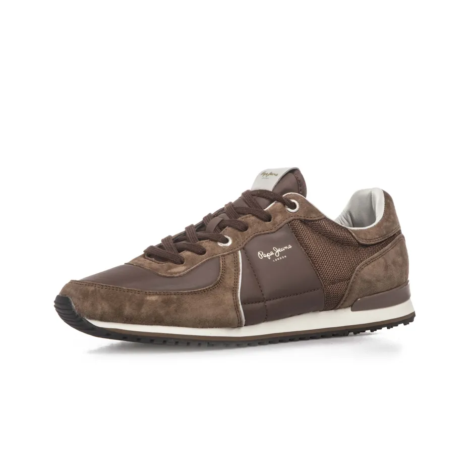 PEPE JEANS TINKER COMBINED SNEAKERS PMS30658-884 Brown