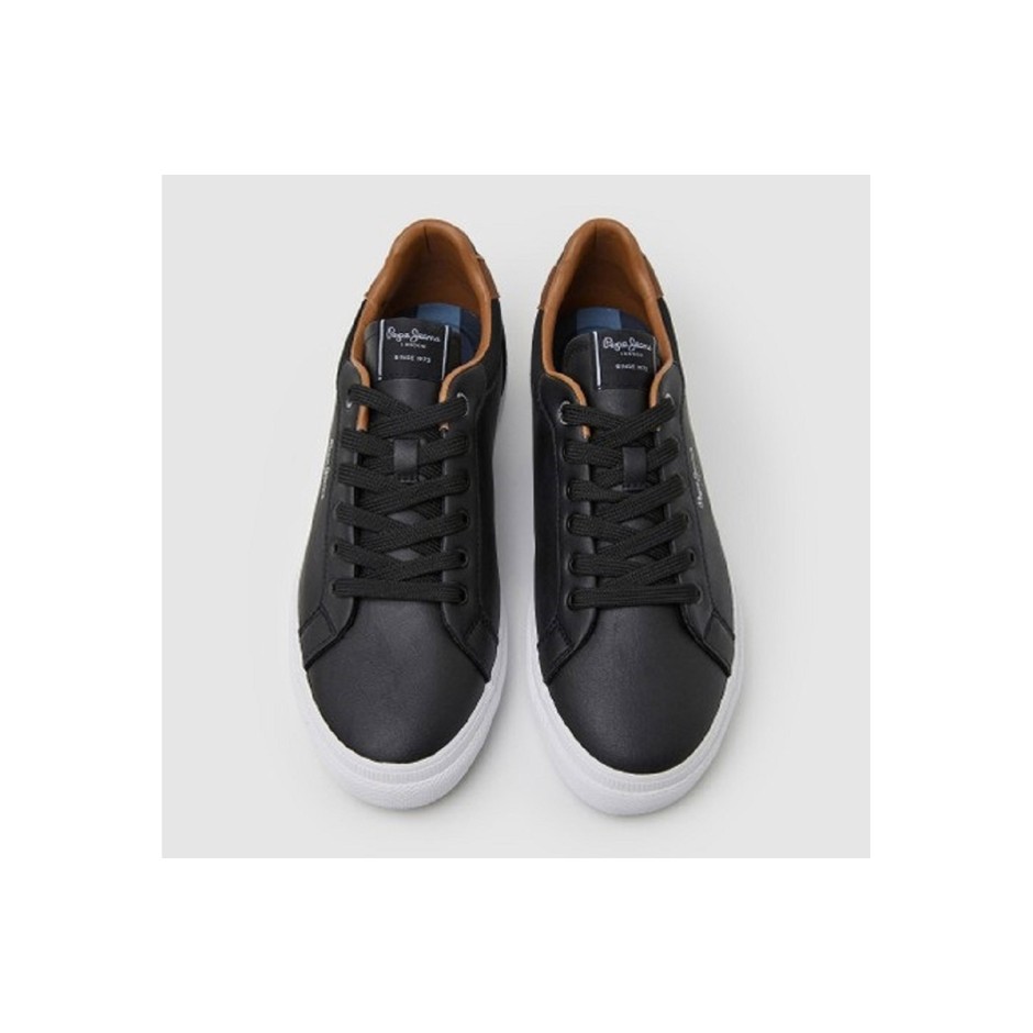 Ανδρικά Sneakers Μαύρα - Pepe Jeans Kenton Court