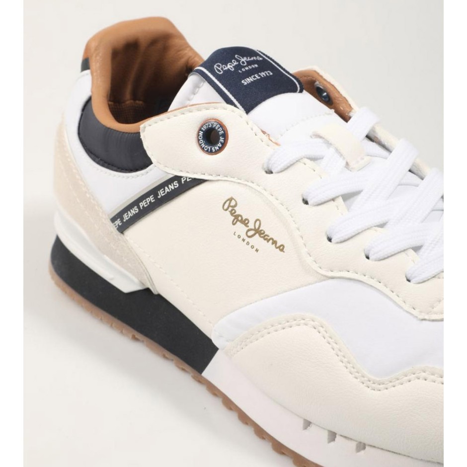 Pepe Jeans London Muse M Sneak pour homme Bleu marine Pointure 46, Bleu marine, 12 UK Pepe Jeans London Muse M Sneak pour homme Bleu marine Pointure 46, Bleu marine, 12 UK
