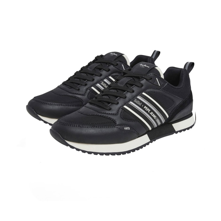Ανδρικά Sneakers Μαύρα - Pepe Jeans Dublin Young