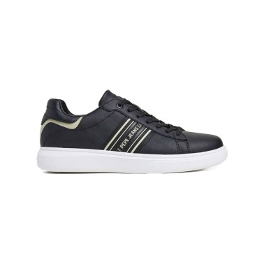 Ανδρικά Sneakers Μαύρα - Pepe Jeans Eaton