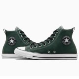 Converse Chuck Taylor All Star Leather Πράσινο - Ανδρικά Sneakers Μποτάκια Εικόνα 2