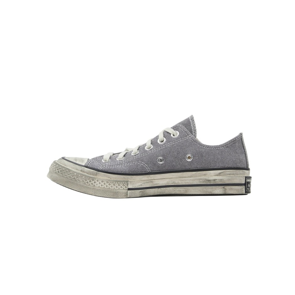 Ανδρικά Sneakers Γκρι - Converse Chuck 70 Washed Canvas