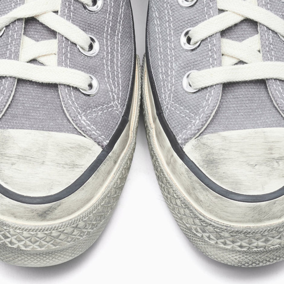 Ανδρικά Sneakers Γκρι - Converse Chuck 70 Washed Canvas