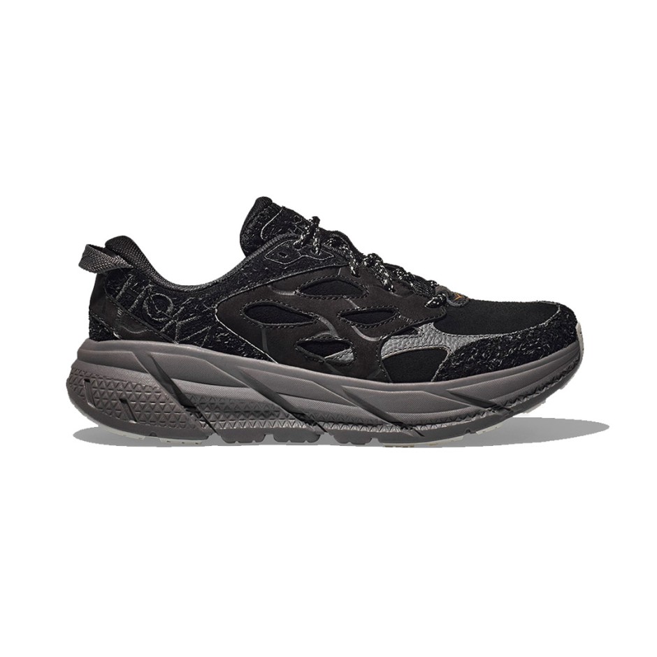 Ανδρικά Sneakers Μαύρα - HOKA ONE ONE Clifton L Suede