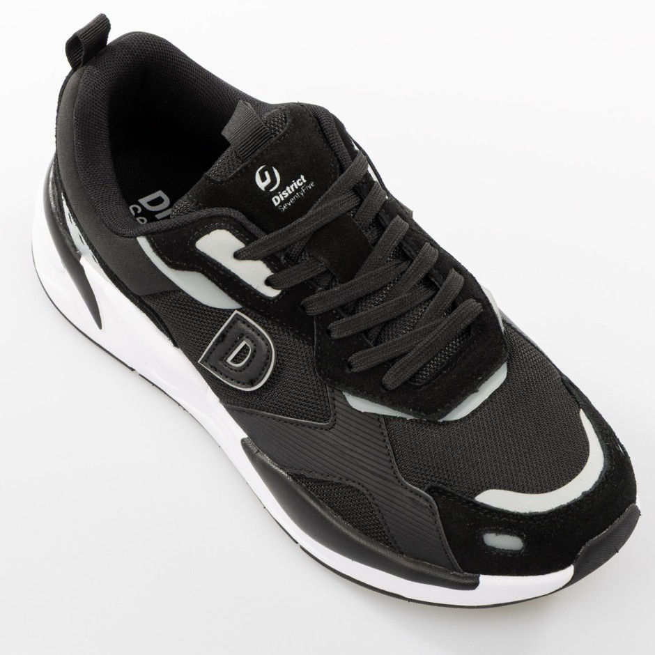 Ανδρικά Sneakers Μαύρα - District75 Urban High