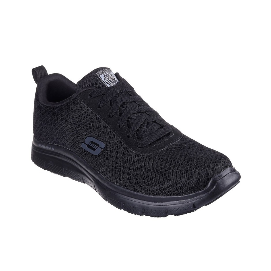 Skechers Work Relaxed Fit: Flex Advandage - Bendon SR Μαύρο - Ανδρικά Παπούτσια Εργασίας