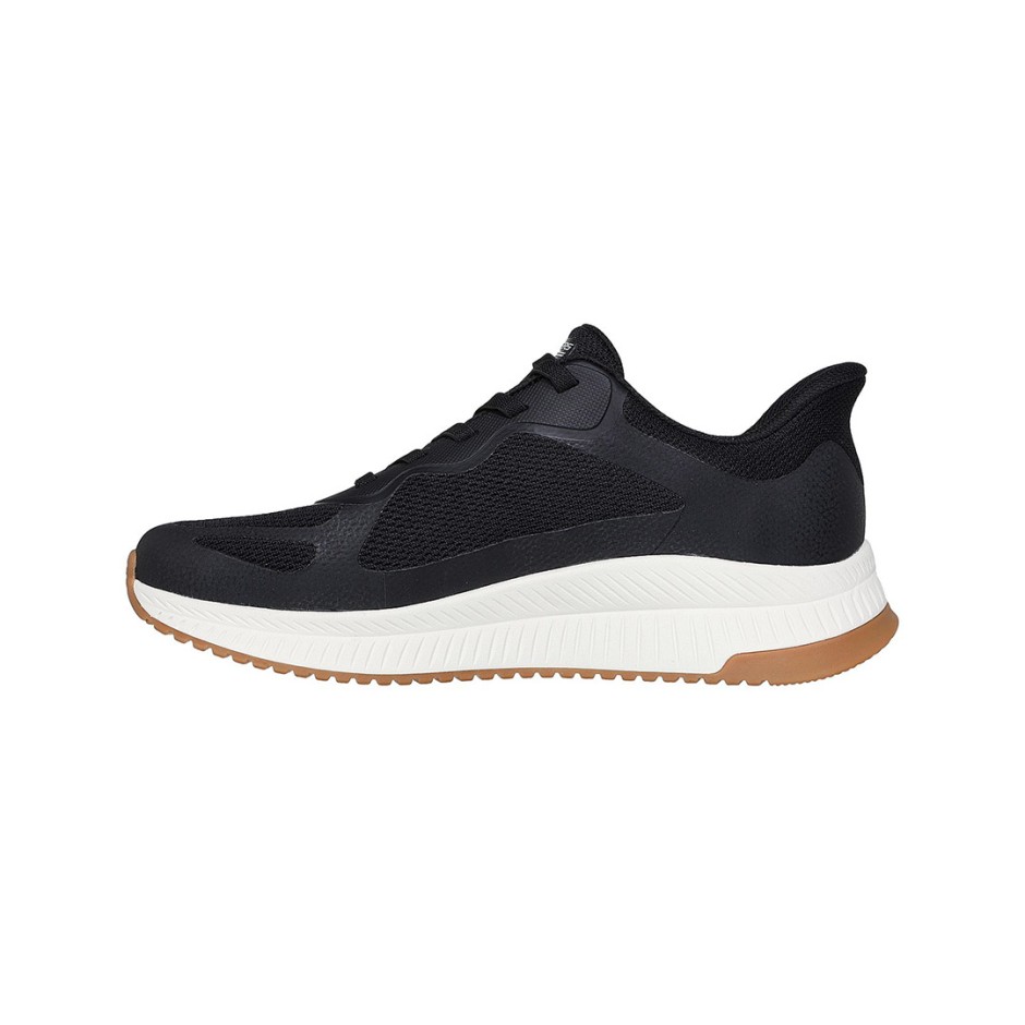 SKECHERS SLIP-INS KNIT HOTMELT LACE UP SNEAKER 118423-BLK Black