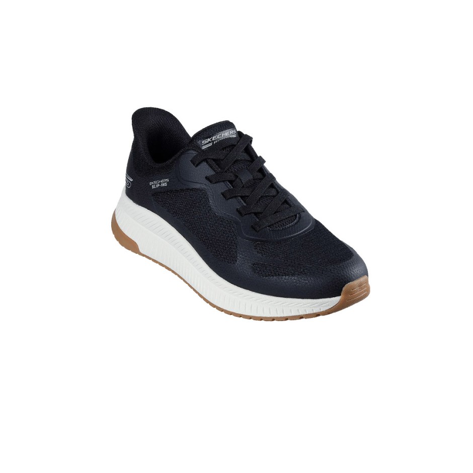 SKECHERS SLIP-INS KNIT HOTMELT LACE UP SNEAKER 118423-BLK Black