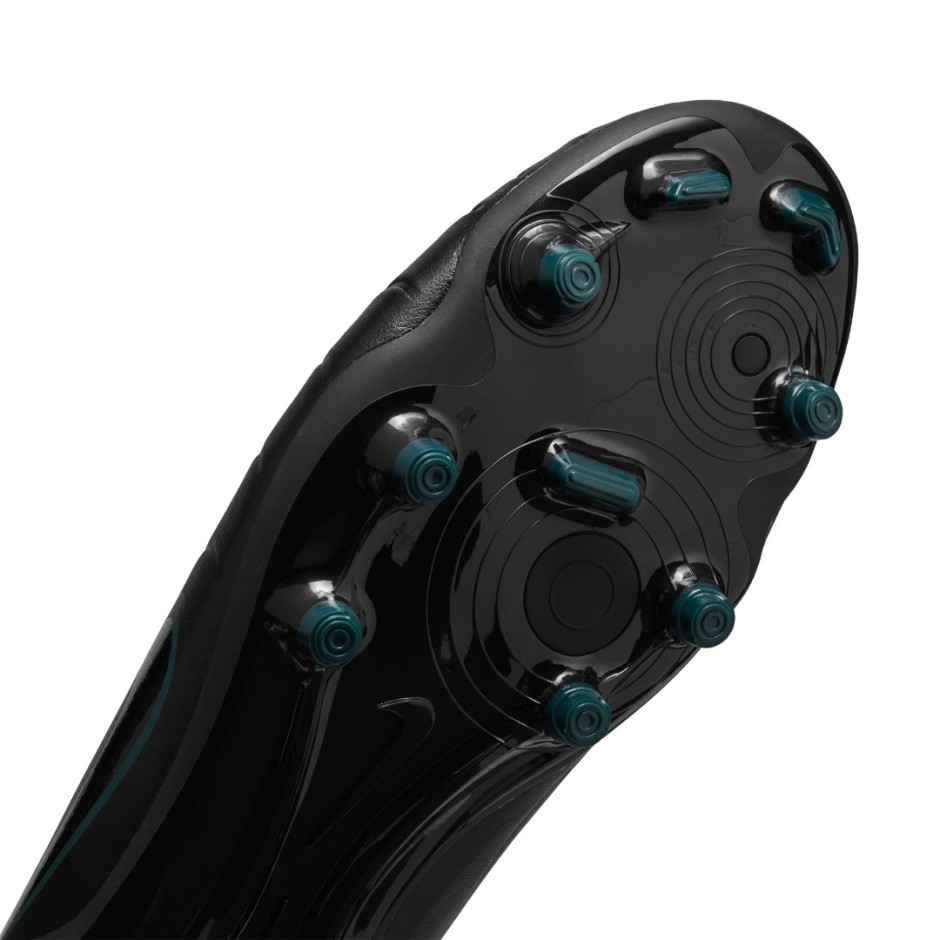 Ανδρικά Ποδοσφαιρικά Παπούτσια Με Τάπες Μαύρα - Nike Tiempo Legend 10 Club MG