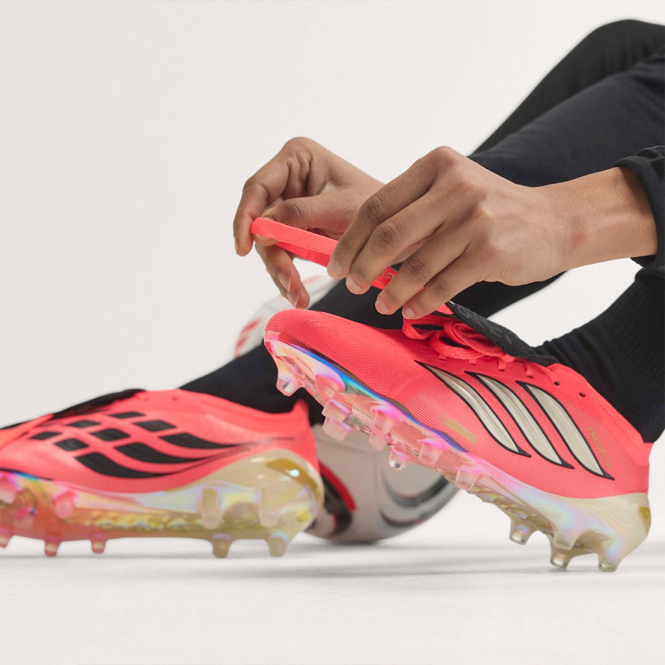Men's Football Shoes Pink - adidas Performance Predator Elite Fold-Over Tongue AG