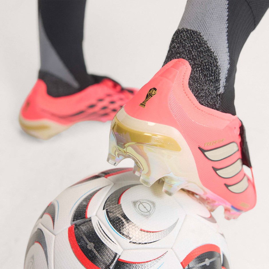 Men's Football Shoes Pink - adidas Performance Predator Elite Fold-Over Tongue AG