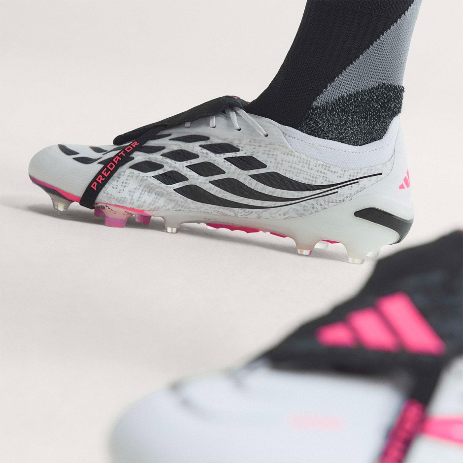 Men's Football Shoes White - adidas Performance Predator Elite Fold-Over Tongue AG