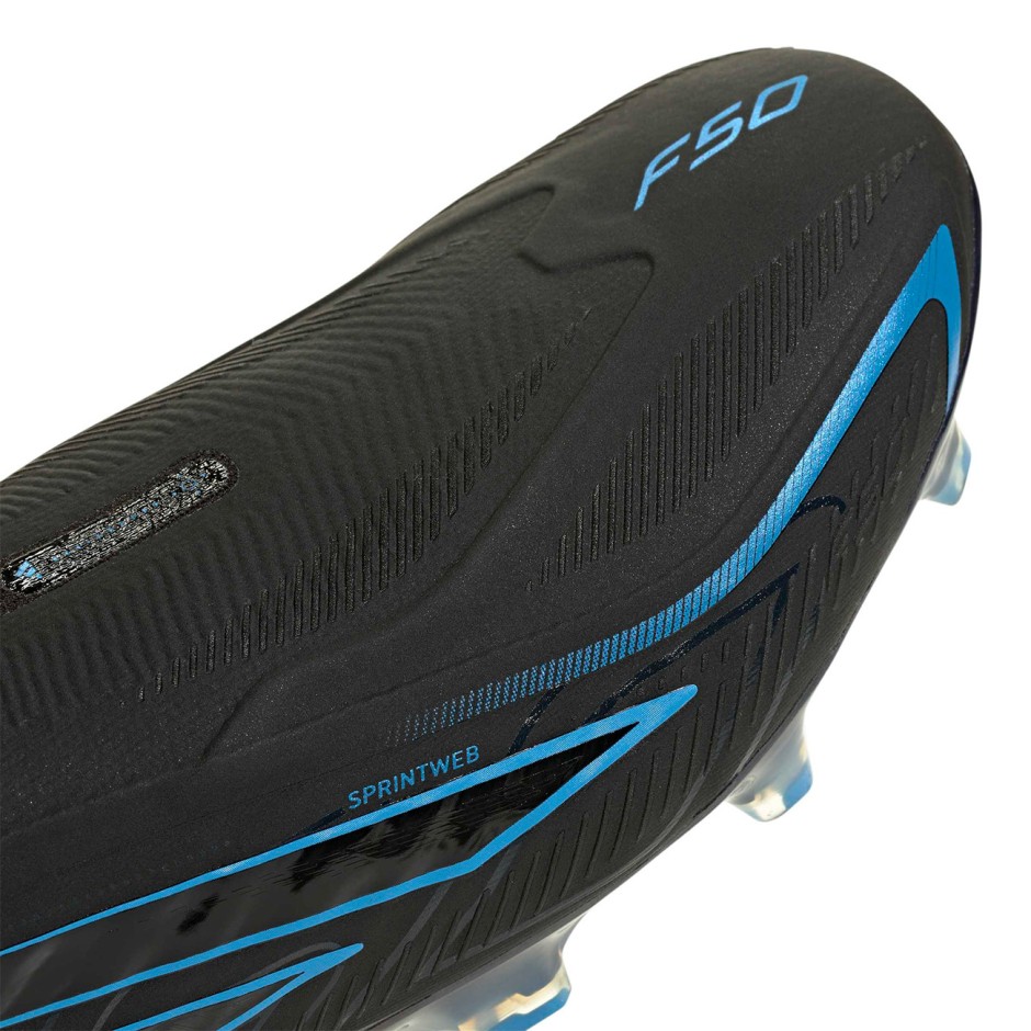 Men's Football Shoes Black - adidas Performance F50 Hyperfast Elite Laceless FG
