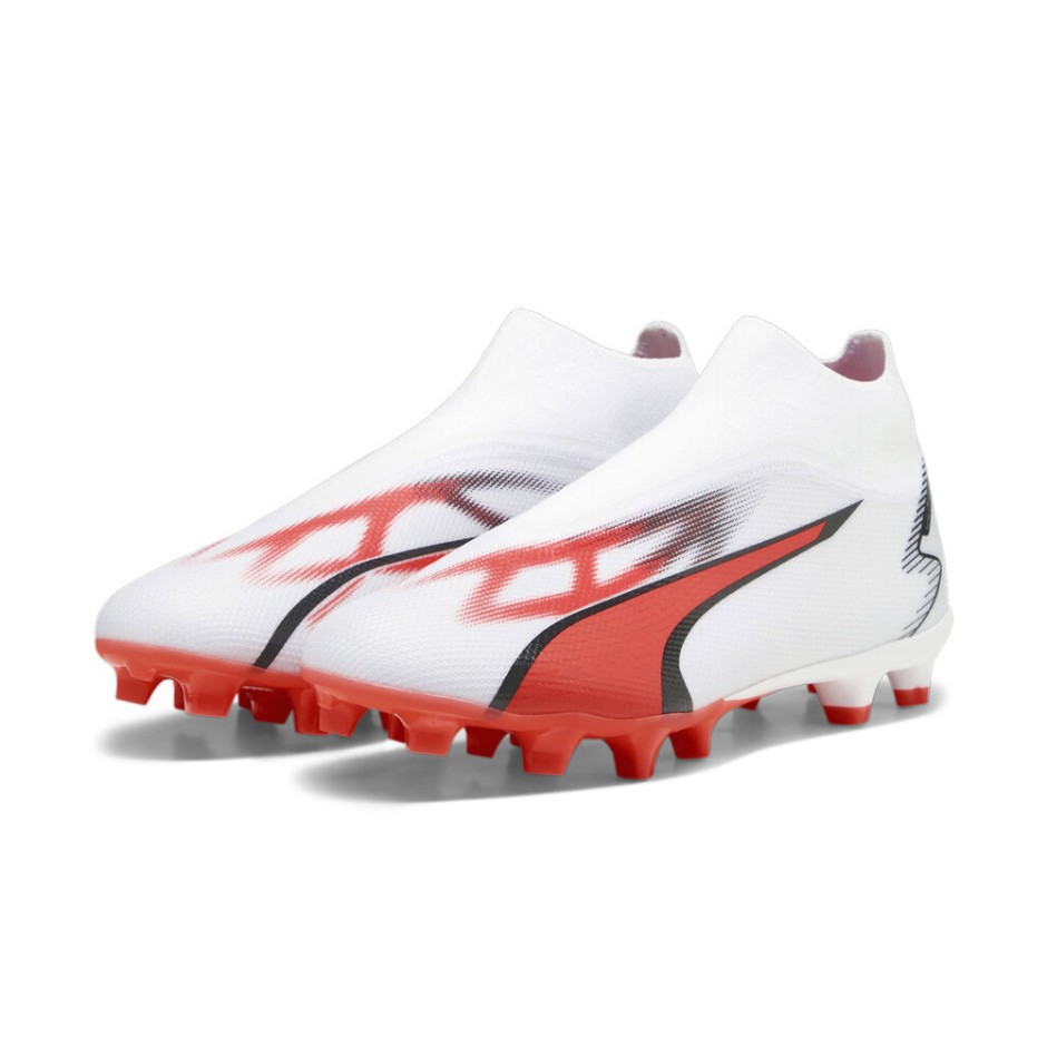 Puma Ultra Match+ LL FG/AG Λευκό - Ανδρικά Παπούτσια Ποδοσφαίρου