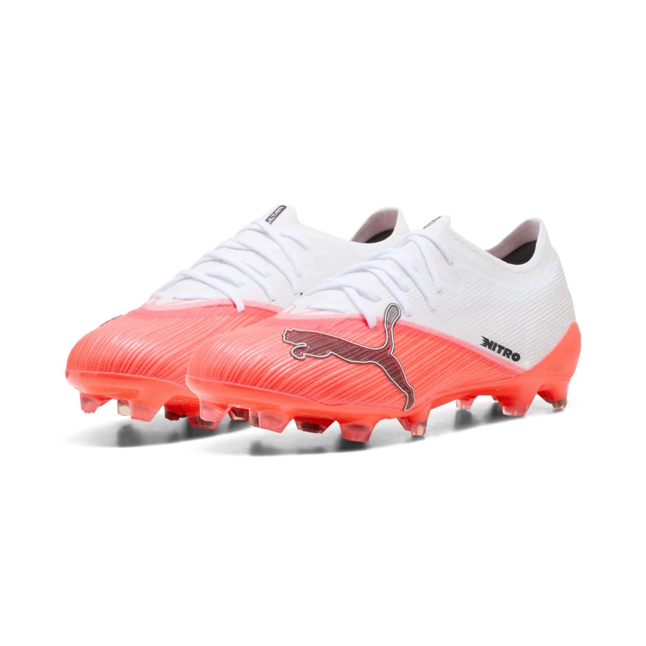 Ανδρικά Ποδοσφαιρικά Παπούτσια Λευκά - PUMA ULTRA NITRO 7 PRO FG
