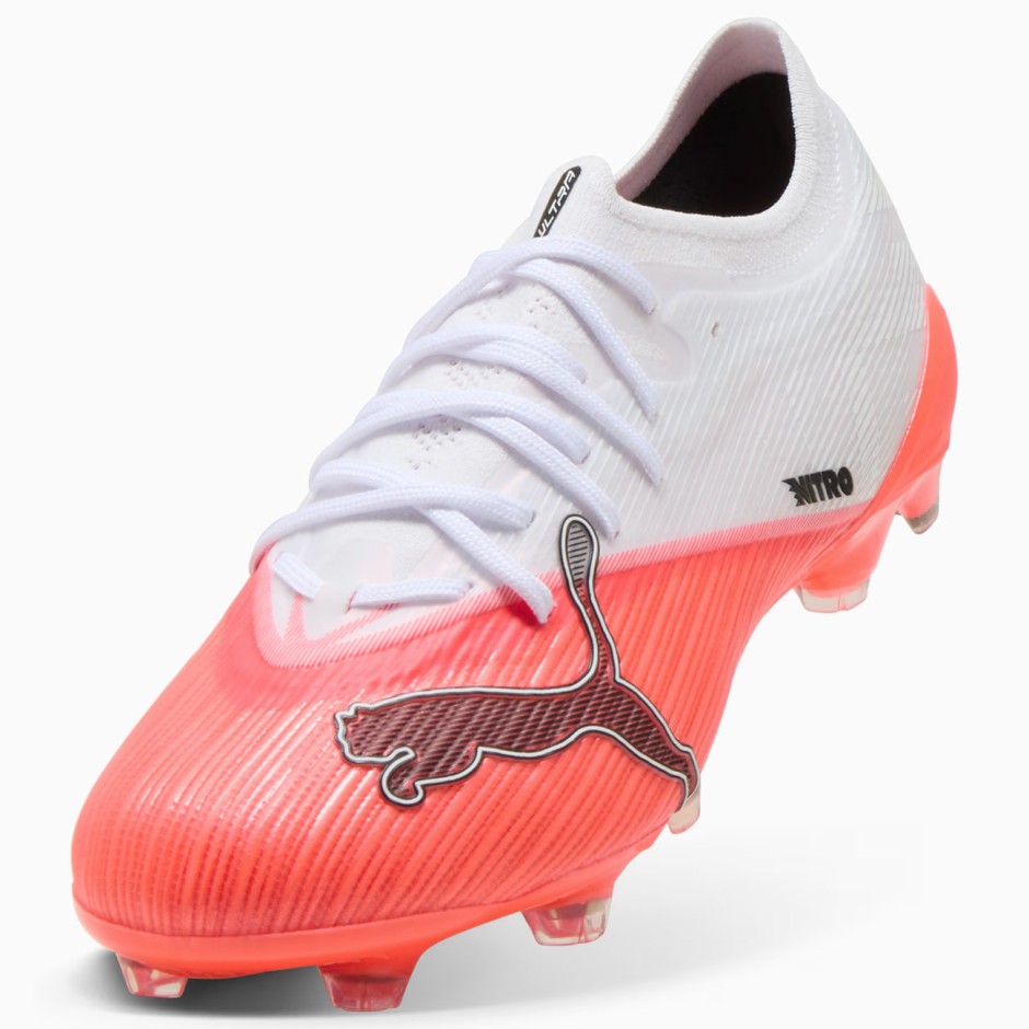 Ανδρικά Ποδοσφαιρικά Παπούτσια Λευκά - PUMA ULTRA NITRO 7 PRO FG