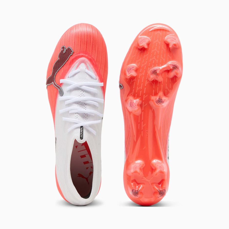 Ανδρικά Ποδοσφαιρικά Παπούτσια Λευκά - PUMA ULTRA NITRO 7 PRO FG