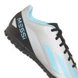 adidas Performance X CRAZYFAST MESSI.4 TF IE4069 Silver Image 5