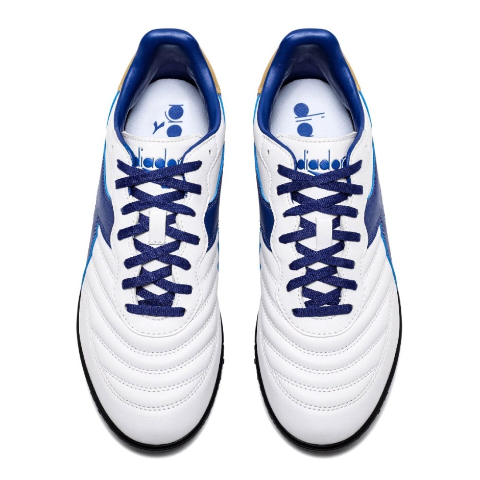 Ανδρικά Ποδοσφαιρικά Παπούτσια Με Σχάρα Λευκά - Diadora Brasil 2 R TFR