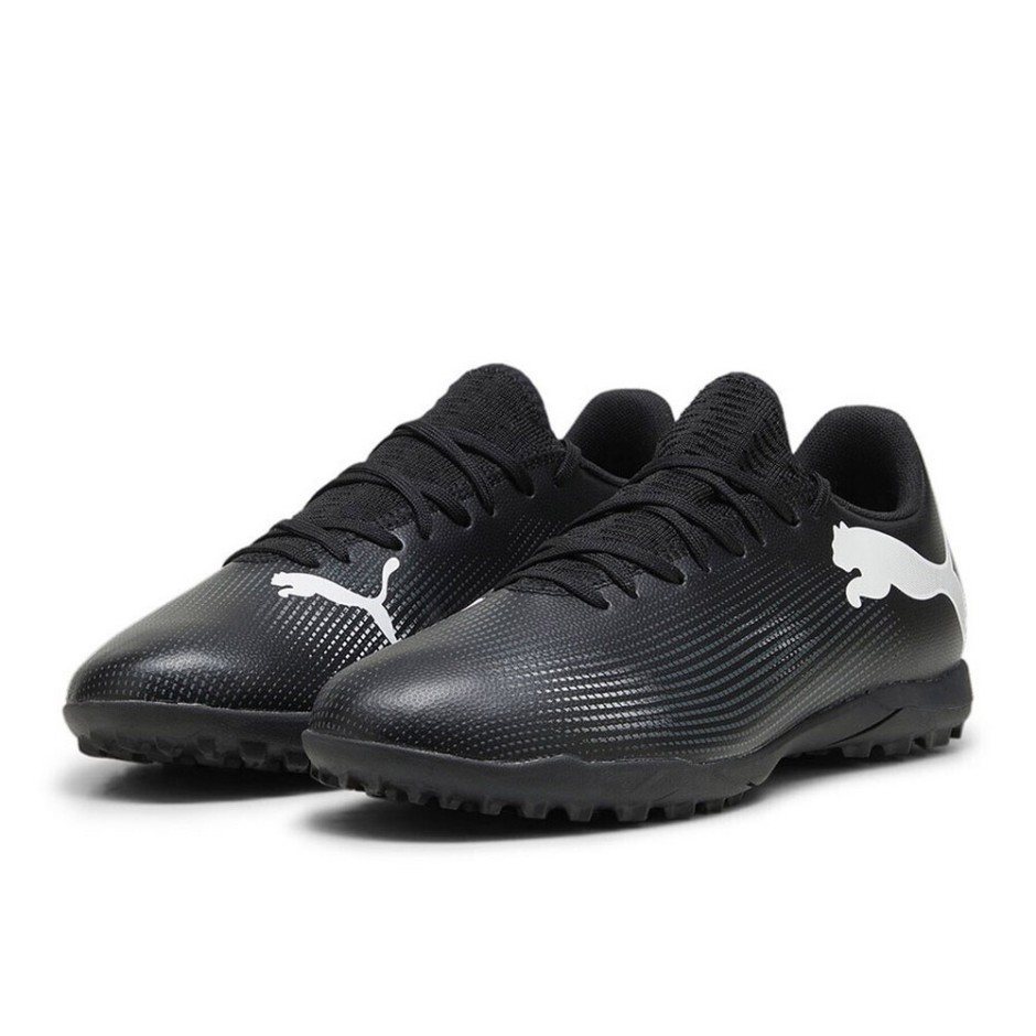 Puma Future 7 Play TT Μαύρο - Ανδρικά Ποδοσφαιρικά Παπούτσια Με Σχάρα