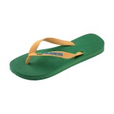Men's Flip-Flops Green - Havaianas Brasil Logo Image 1