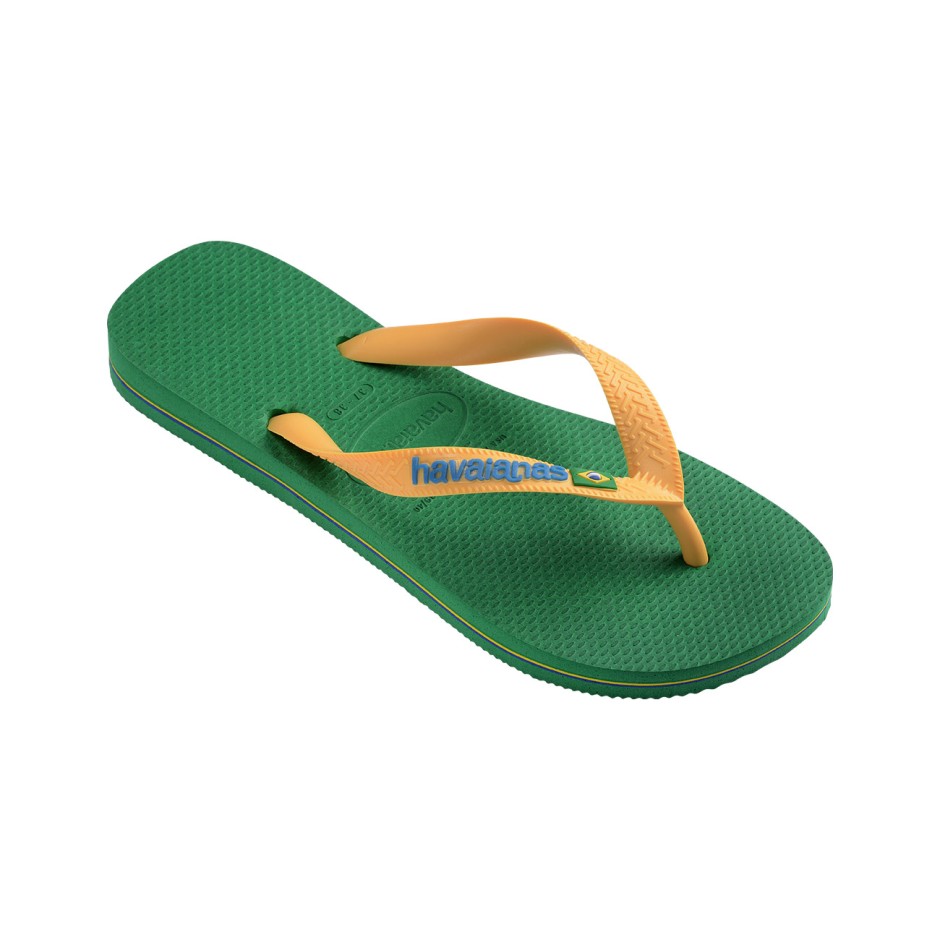 Men's Flip-Flops Green - Havaianas Brasil Logo