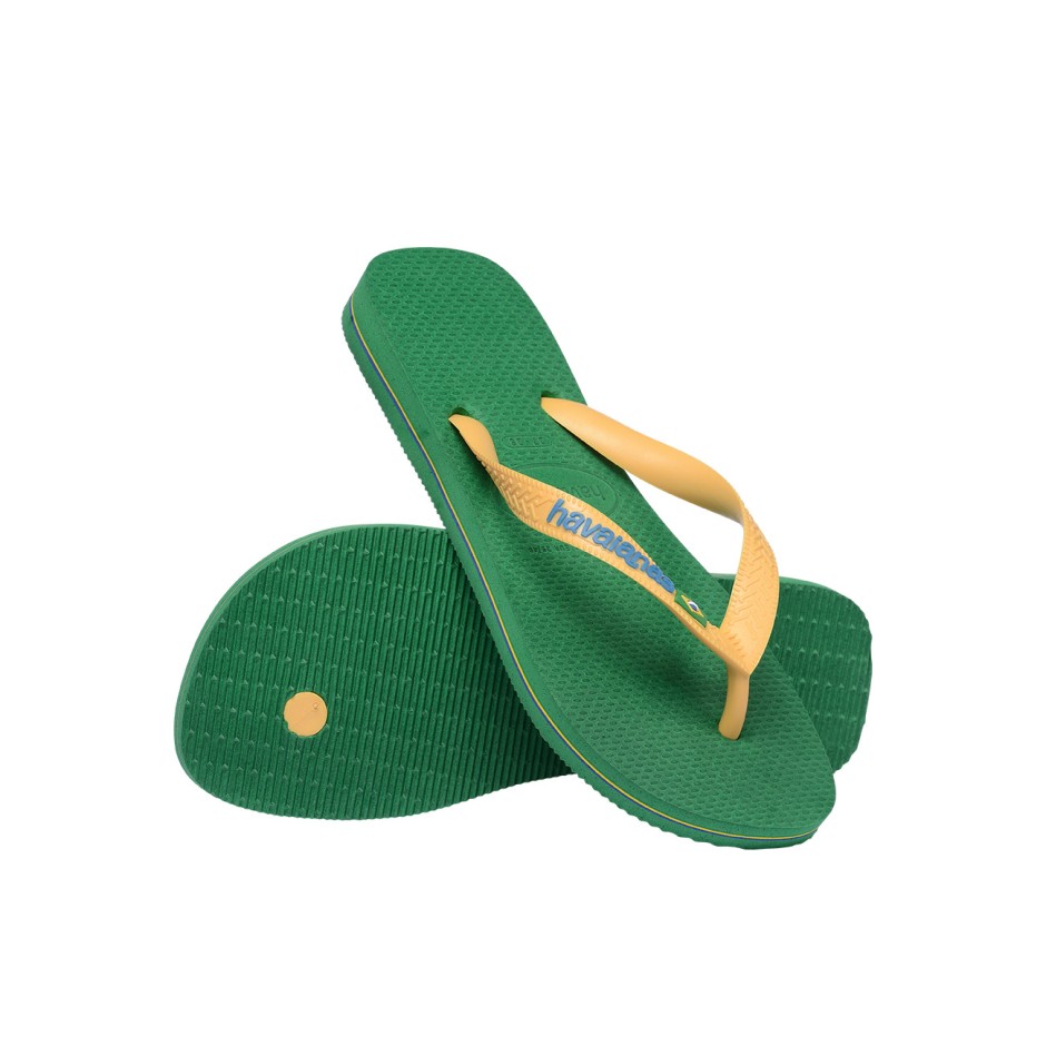 Men's Flip-Flops Green - Havaianas Brasil Logo