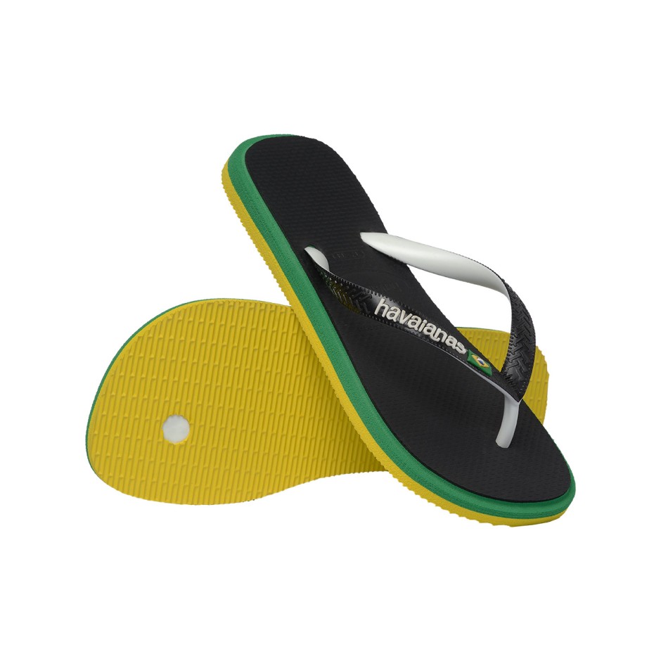 Ανδρικές Σαγιονάρες Μαύρες - Havaianas Brasil Twist