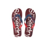 SUPERDRY SCUBA GRIT FLIP FLOP MF3106ET-W2Z Κόκκινο