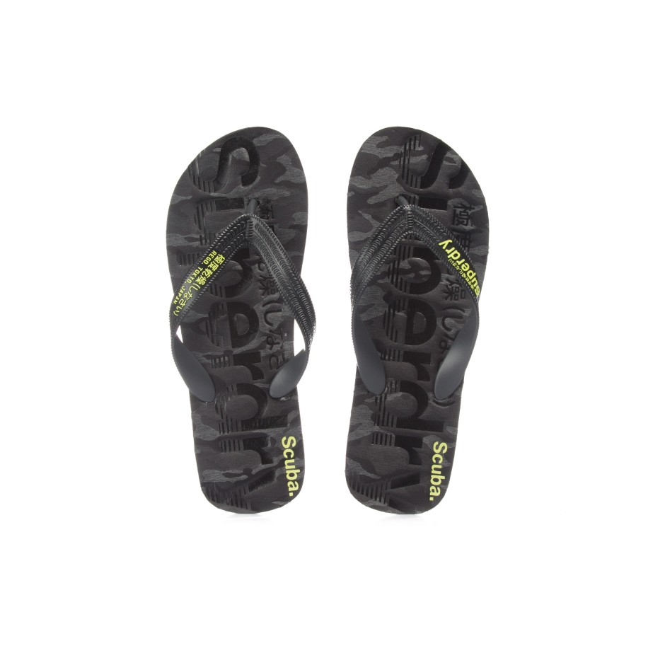 SUPERDRY SCUBA GRIT FLIP FLOP MF3106ET-X2C Μαύρο