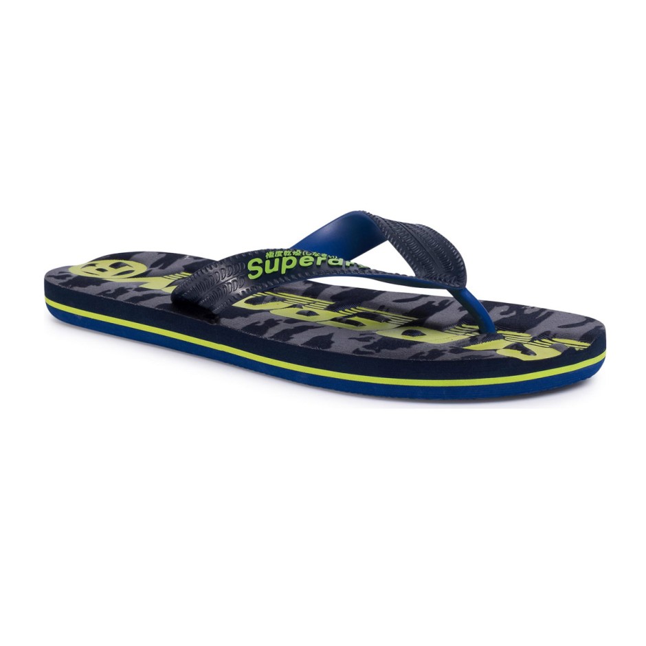 SUPERDRY SCUBA CAMO FLIP FLOP MF310003A-ADQ Μπλε