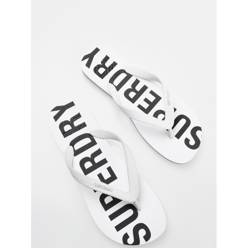 SUPERDRY SDCD CODE ESSENTIAL FLIP FLOP MF310186A-01C Λευκό