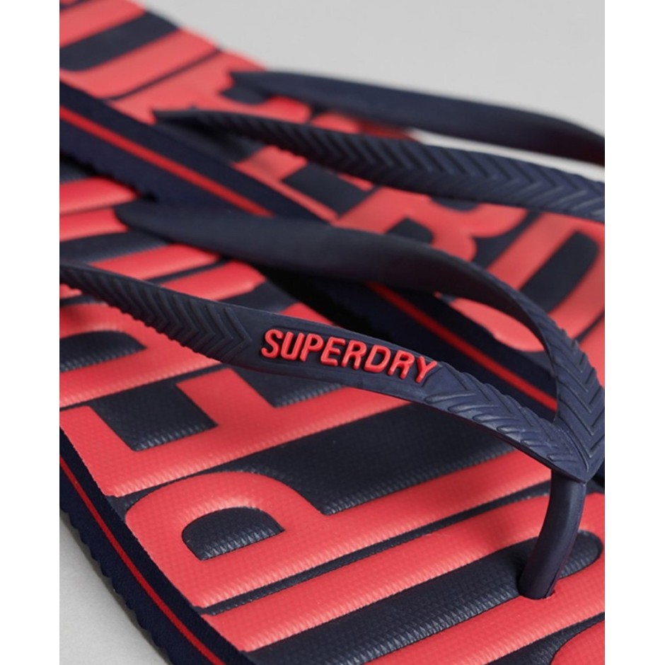 SUPERDRY VINTAGE VEGAN FLIP FLOPS Μπλε
