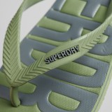 SUPERDRY D2 SDRY VINTAGE VEGAN FLIP FLOP MF310263A-1KM OLIVE Image 0