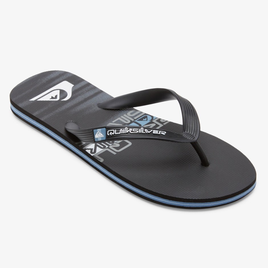 Ανδρικές Σαγιονάρες Μαύρες - Quiksilver Molokai Stripe