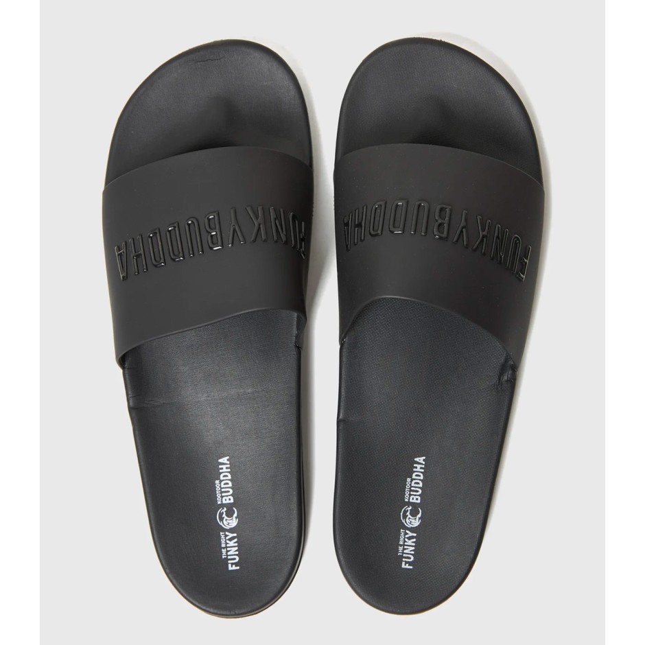 Men's Slides Black - Funky Buddha