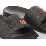 SUPERDRY LINEMAN POOL SLIDE MF3103ST-W2J Μαύρο