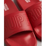 SUPERDRY CODE CORE POOL SLIDERS Κόκκινο