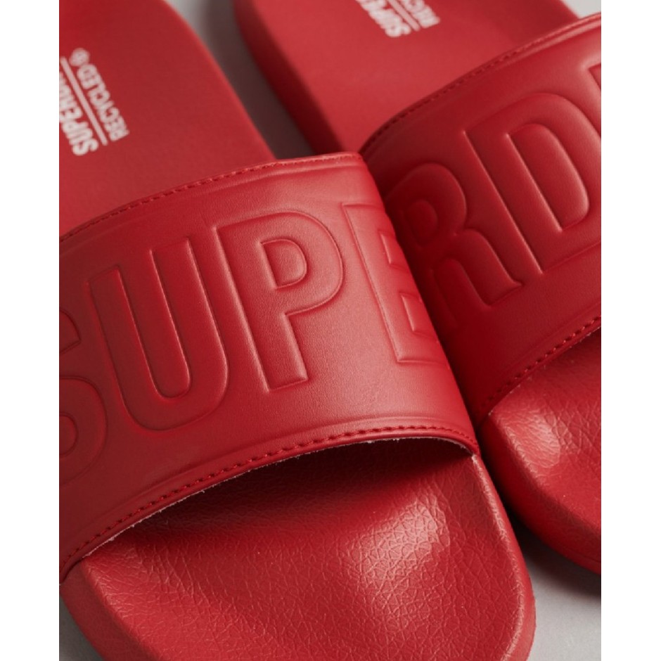 SUPERDRY CODE CORE POOL SLIDERS Κόκκινο