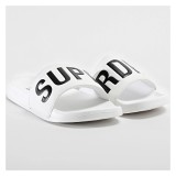 SUPERDRY D2 SDRY CORE VEGAN POOL SLIDE MF310256A-35C White