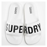 SUPERDRY D2 SDRY CORE VEGAN POOL SLIDE MF310256A-35C White Image 2