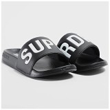 SUPERDRY D2 SDRY CORE VEGAN POOL SLIDE MF310256A-33B Black Image 0
